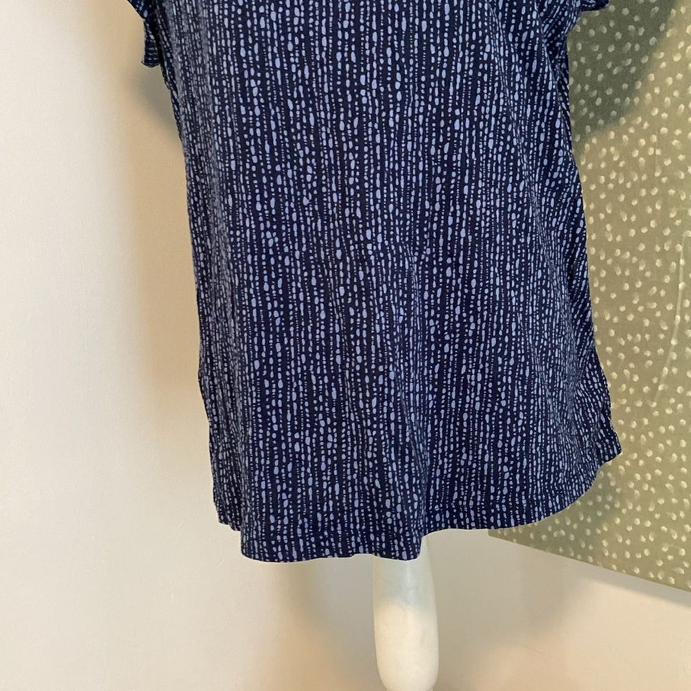 Athleta Blue Organic Daily Crew Tee T-shirt Size XL - Picture 3 of 8